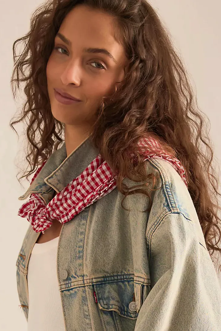 Anthropologie Gingham Headscarf, £10