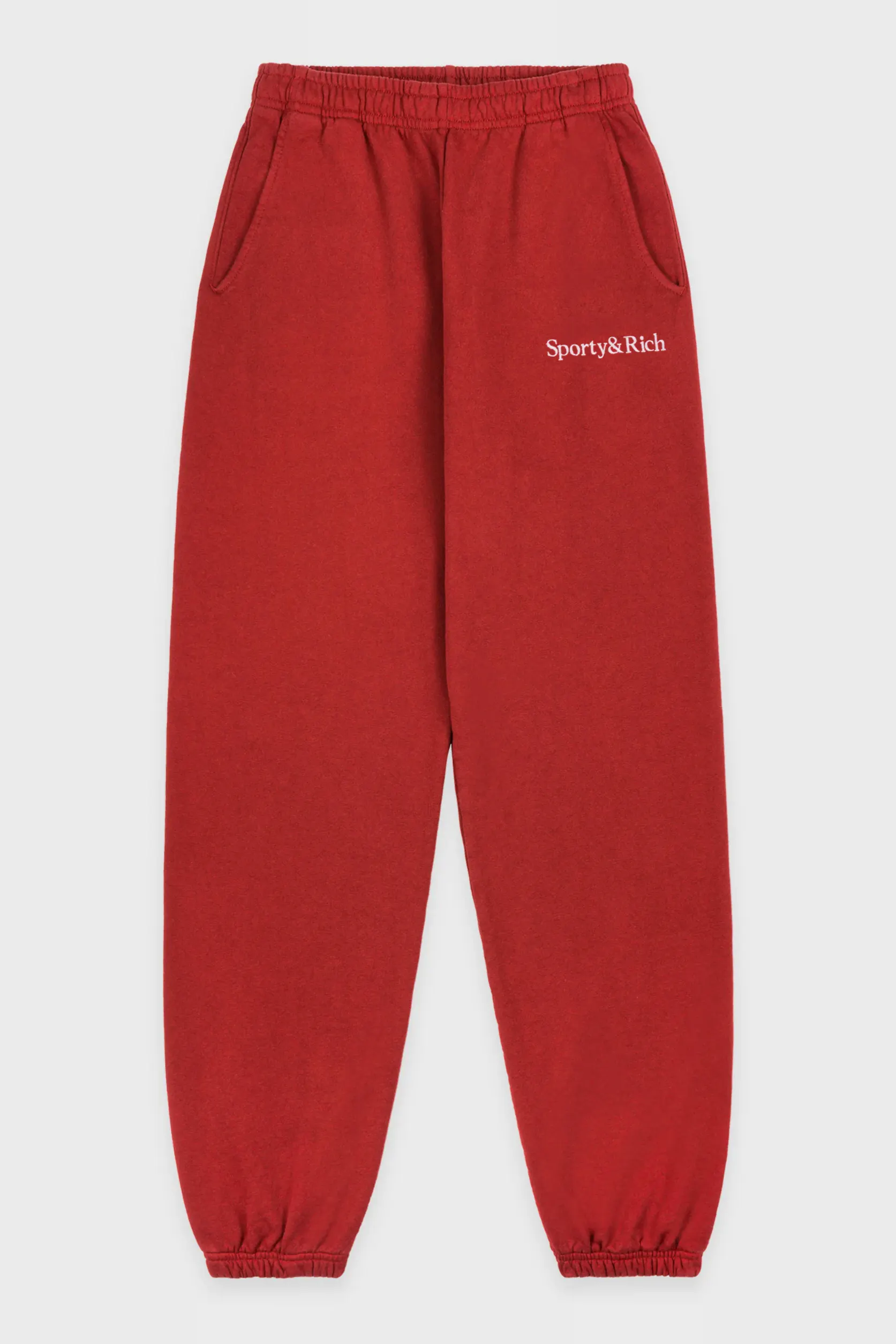 Sporty & Rich Serif Logo Embroidered Sweatpant, £160