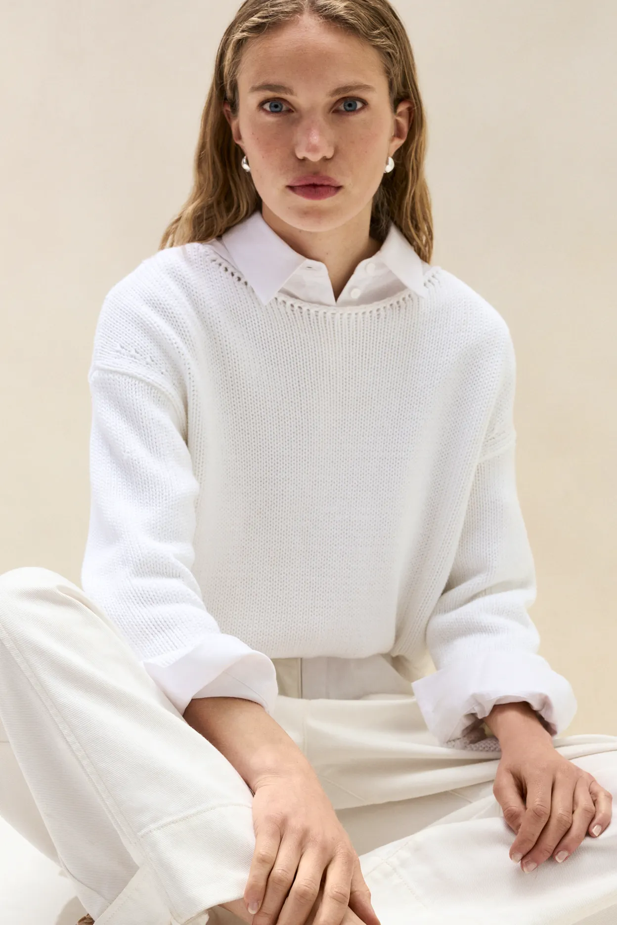 The White Company Cotton Slash Neck Jumper, £115