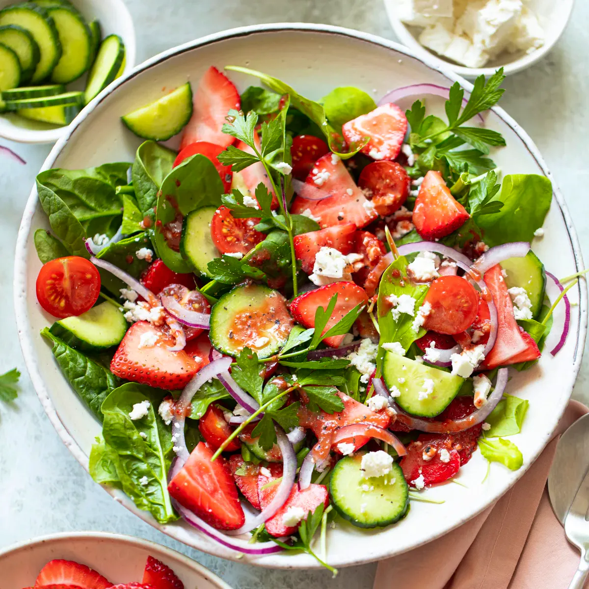 No Cook Recipes For A Heatwave Strawberry Salad