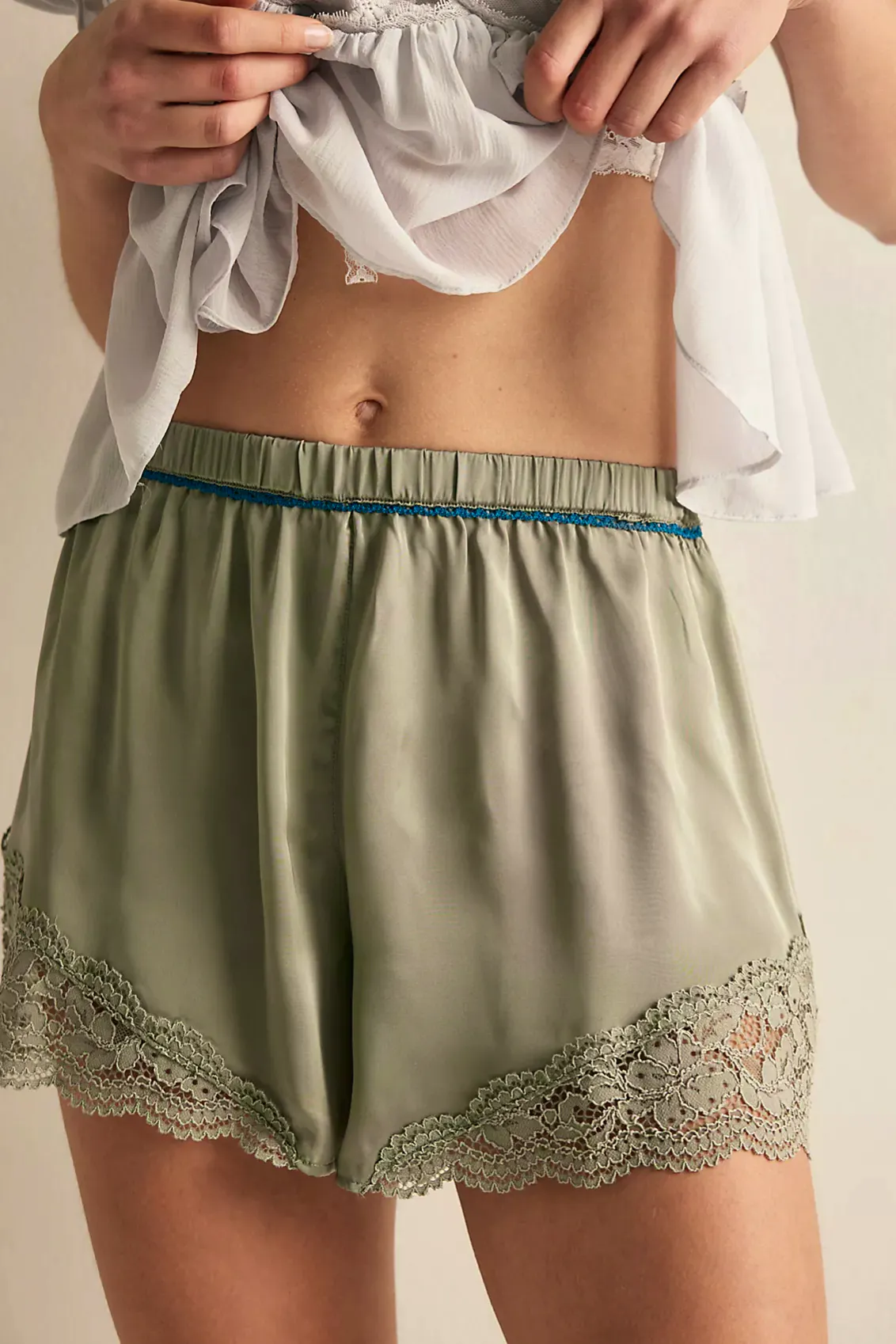 Free People Meet Me In The Middle Tap Shorts, £44