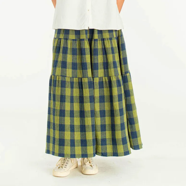 Olive Clothing Tasha Double Face Check Skirt, £69