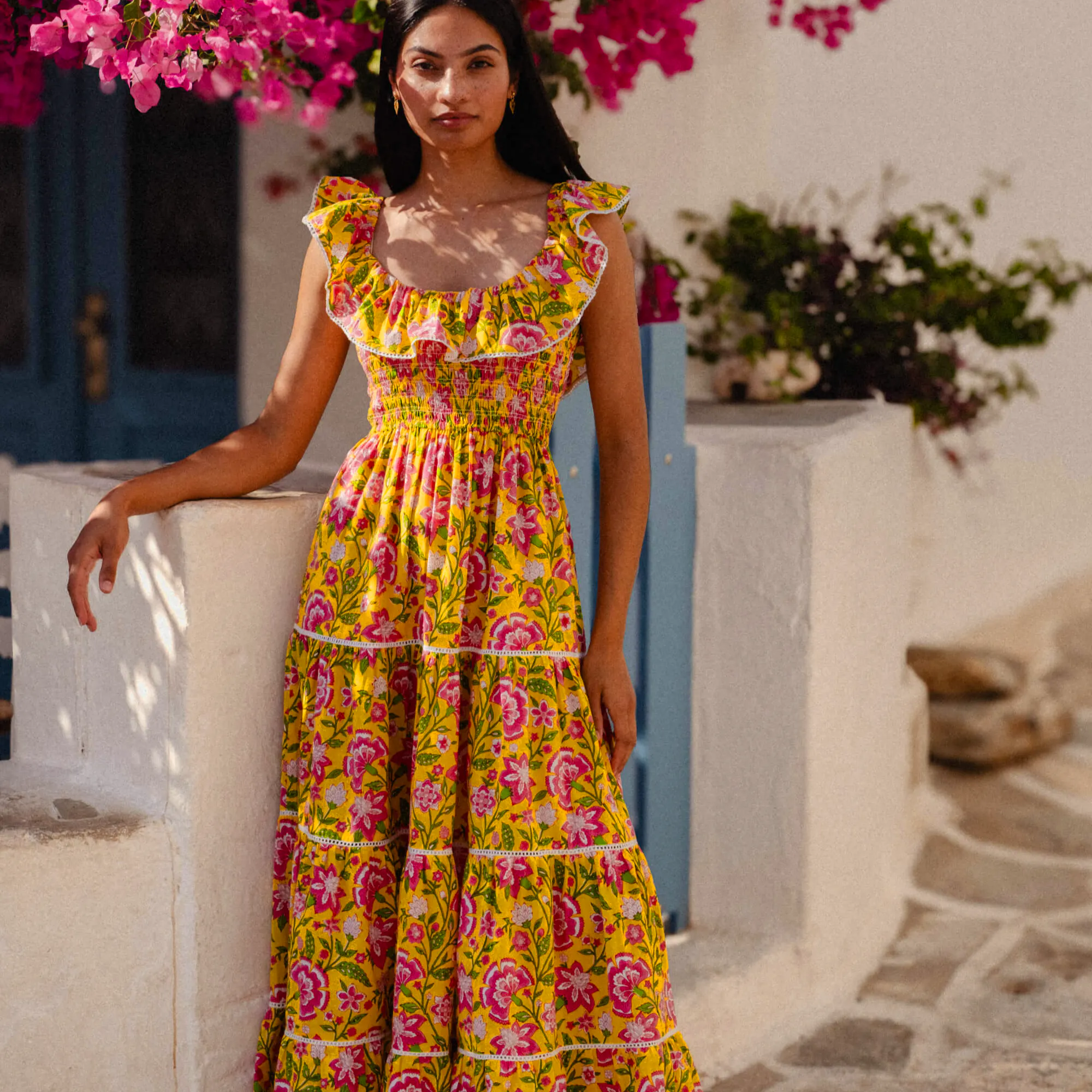 Pink City Prints Provencal Peony Susie Dress, £185