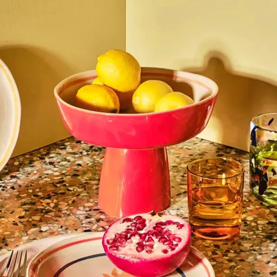 Heal's + L.F.Markey Solstice Footed Bowl Red, £29