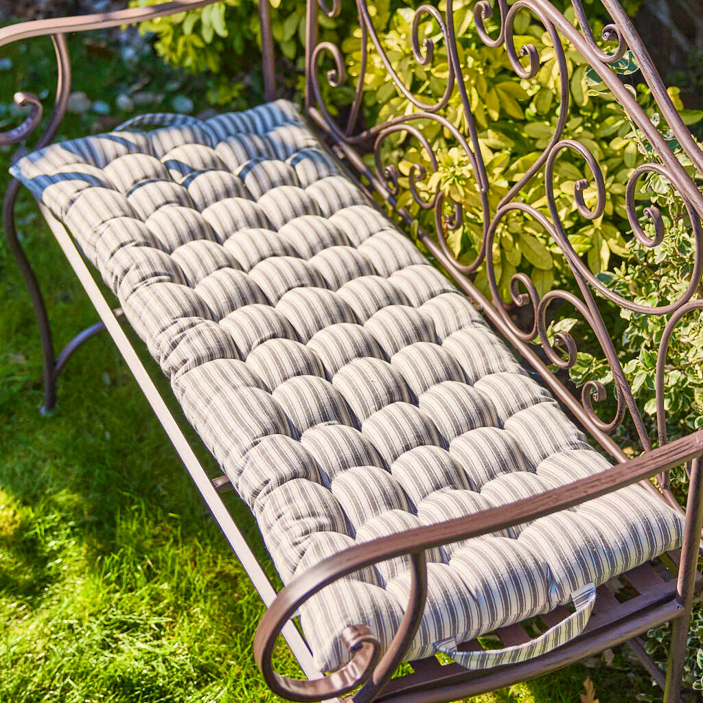 Not On The High Street Vintage Striped Padded Garden Mattress Cushion, Now £35.63 (was £47.50)