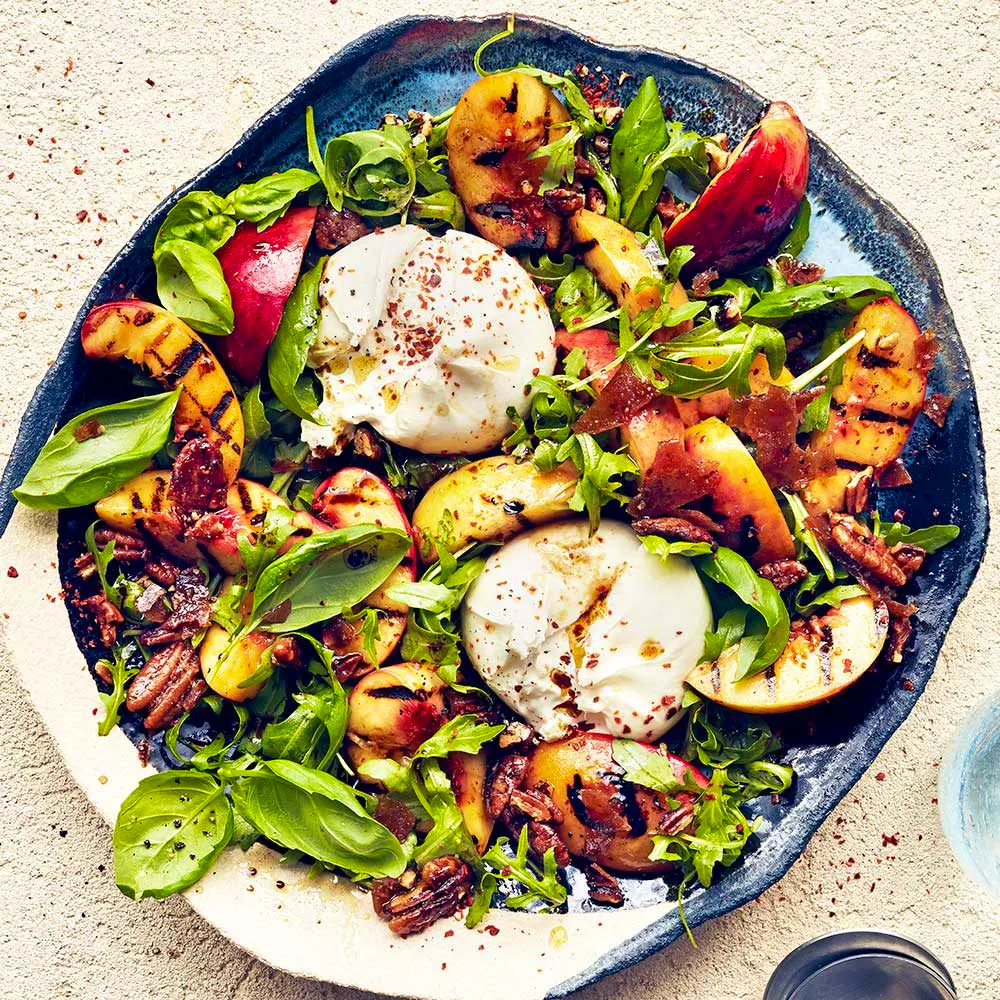 Grilled Nectarine & Burrata Salad