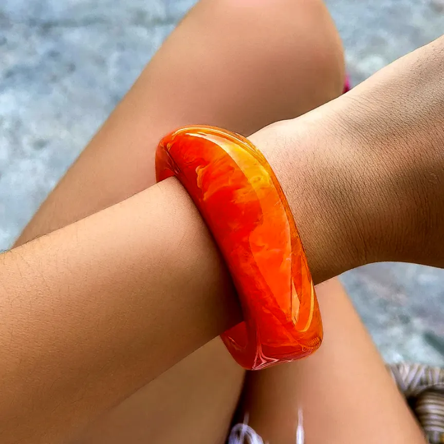 Elura Acrylic Geometric Bangle, £16