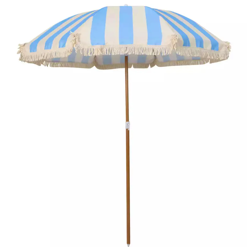 Argos Habitat 1.6m Tilting Garden Parasol - Blue & White, £30