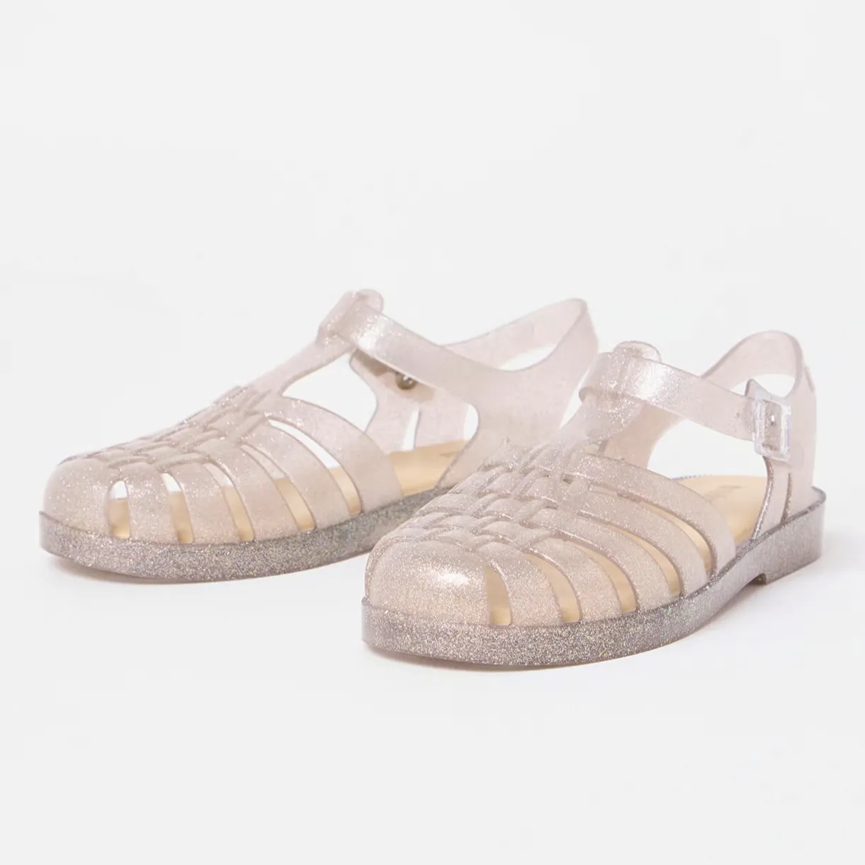 Oliver Bonas Melissa Possession Silver Glitter Jelly Fisherman, £65