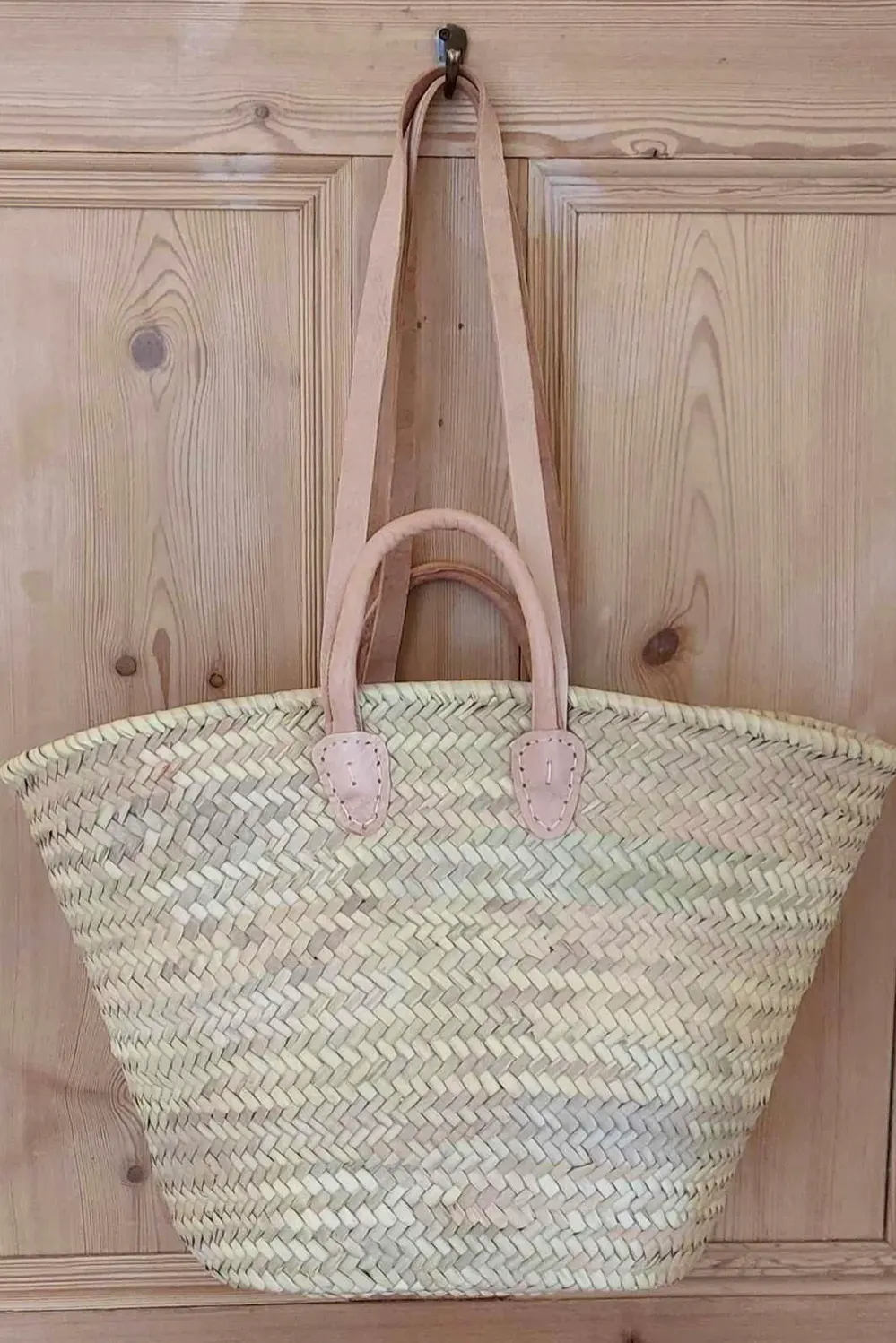 Closet & Botts Leather Double Handle Shopping Basket, £34.95