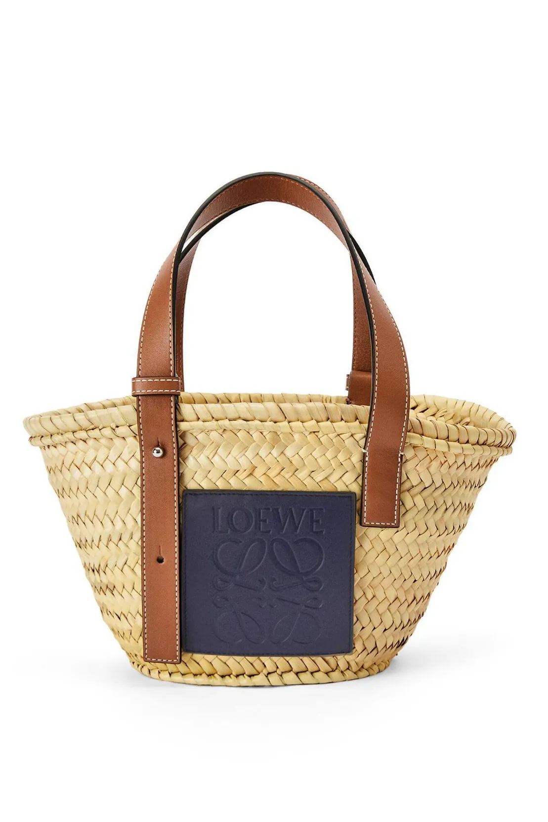 Loewe Basket Bag In Palm Leaf And Calfskin, £450