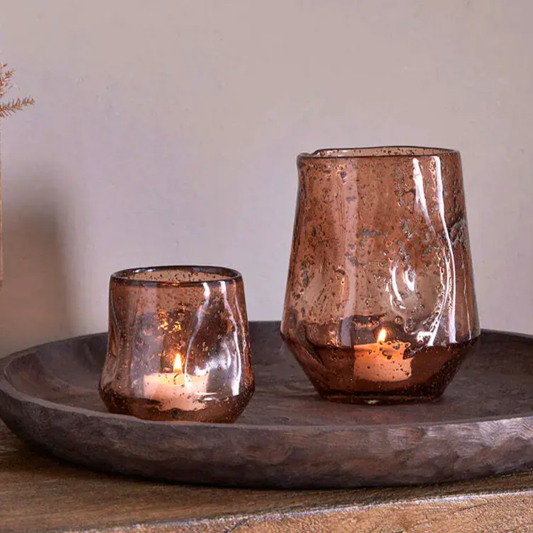 Linora Recycled Glass Tealight Holder £20