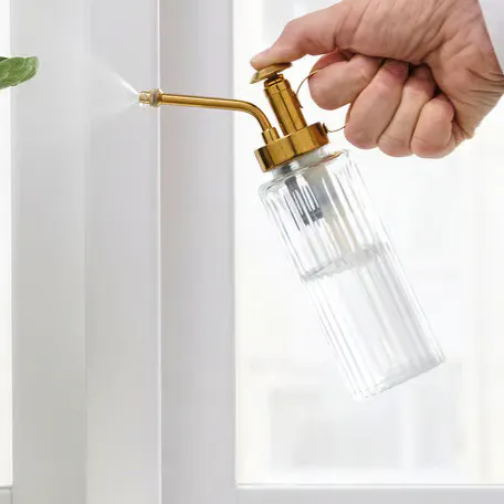 GRADVIS Plant Mister, Clear Glass/Gold-Colour £8