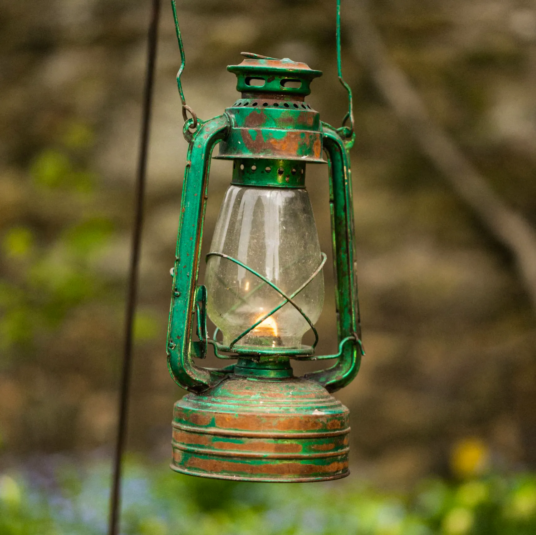 Wilstone Green Hurricane Lamp, £29.99