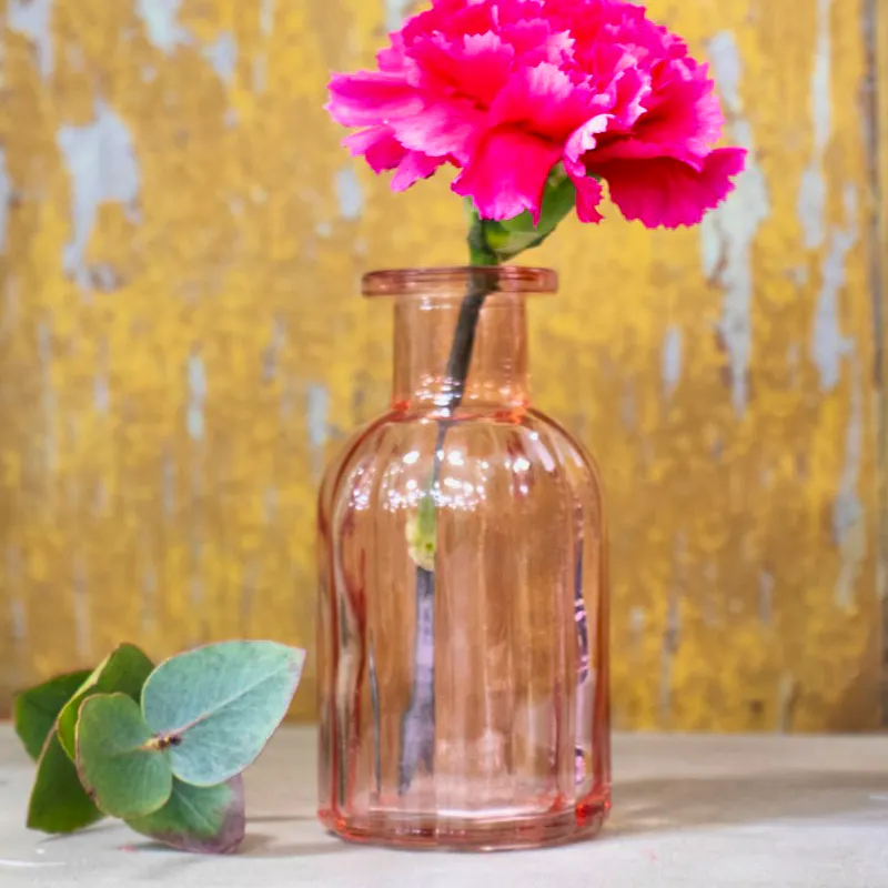 Easy Florist Supplies Pink Flora Bottle Glass Vase, £1.02