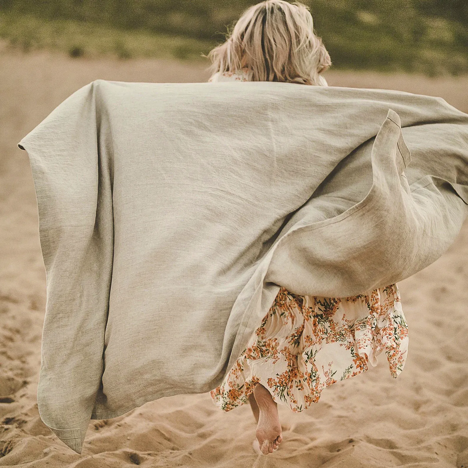 Etsy Natural Linen Picnic Blanket, £82.18