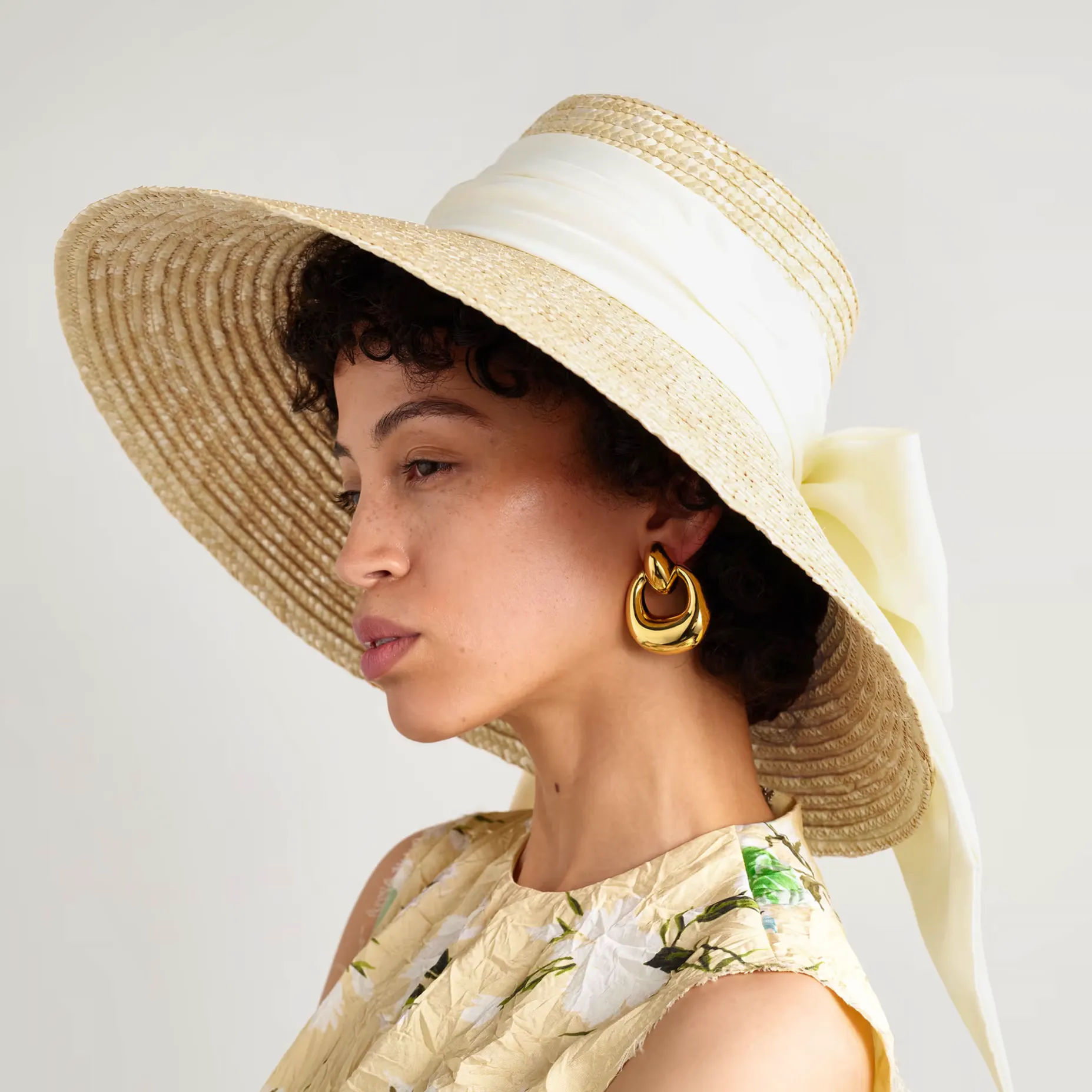 Eugenia Kim Mirabel Grosgrain-Trimmed Straw Sunhat, £450