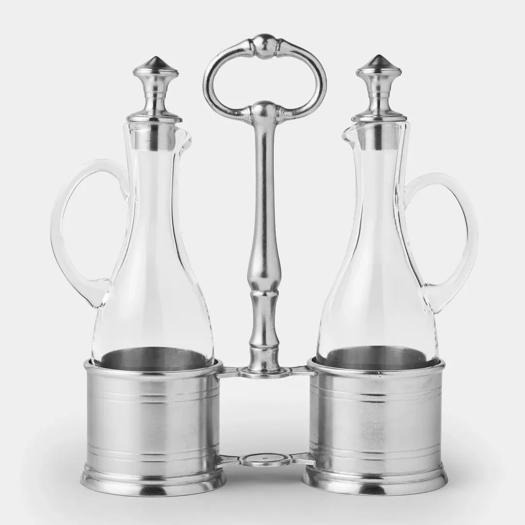 Cosi Tabbellini Todi Pewter Oil and Vinegar Set, £230