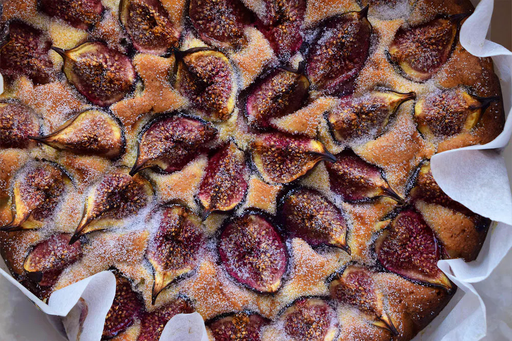 Fig, Yoghurt And Almond Cake