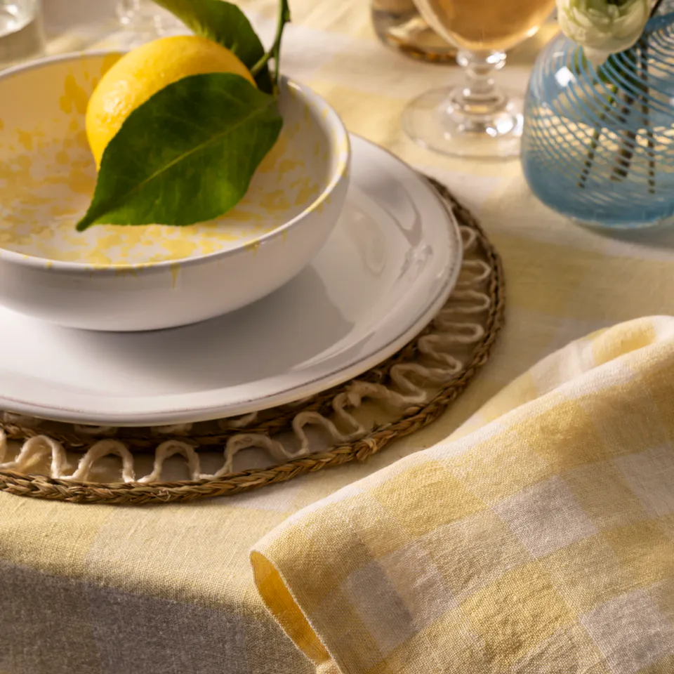 Butter Check Napkin