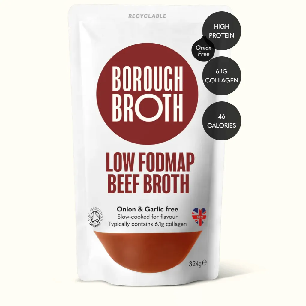 Borough Broth Co Low FODMAP Beef Bone Broth, £5