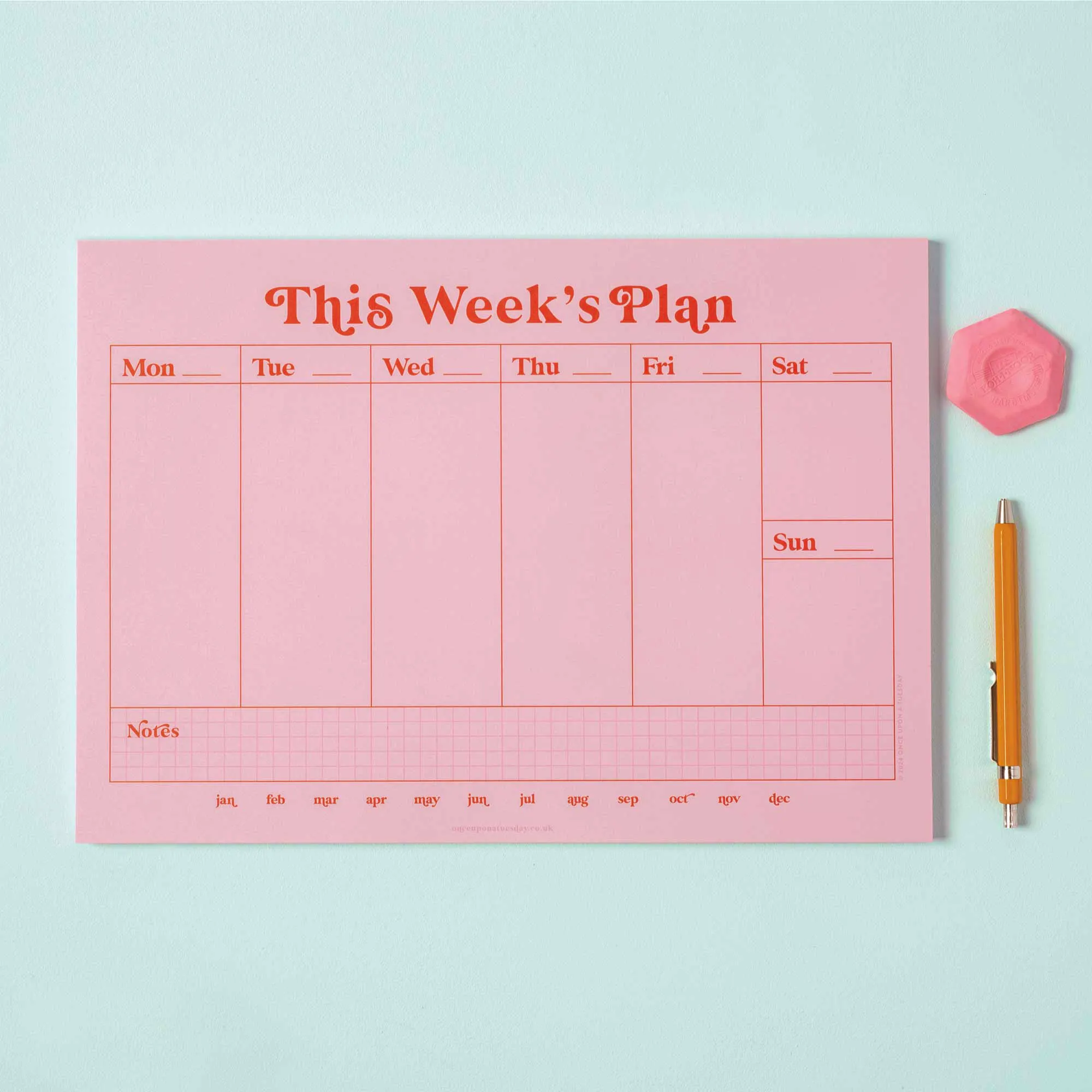 Good Tuesday, A4 Weekly Planner, £12.50