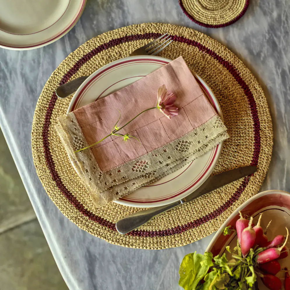Rowen & Wren Handwoven Raffia Placemat, £24