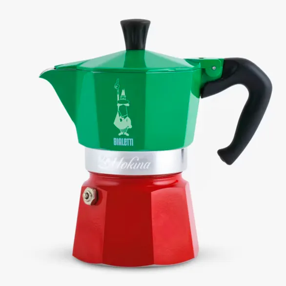 Bialetto Tricolore Mokina Moka Express Hob Espresso Coffee Maker, 1/2 Cup, £26.90