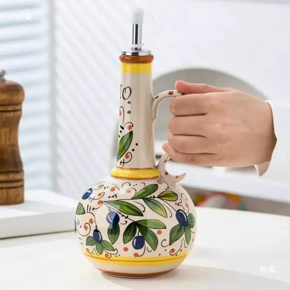 Inovessa Tuscan Ceramic Olive Oil & Vinegar Bottle, £45