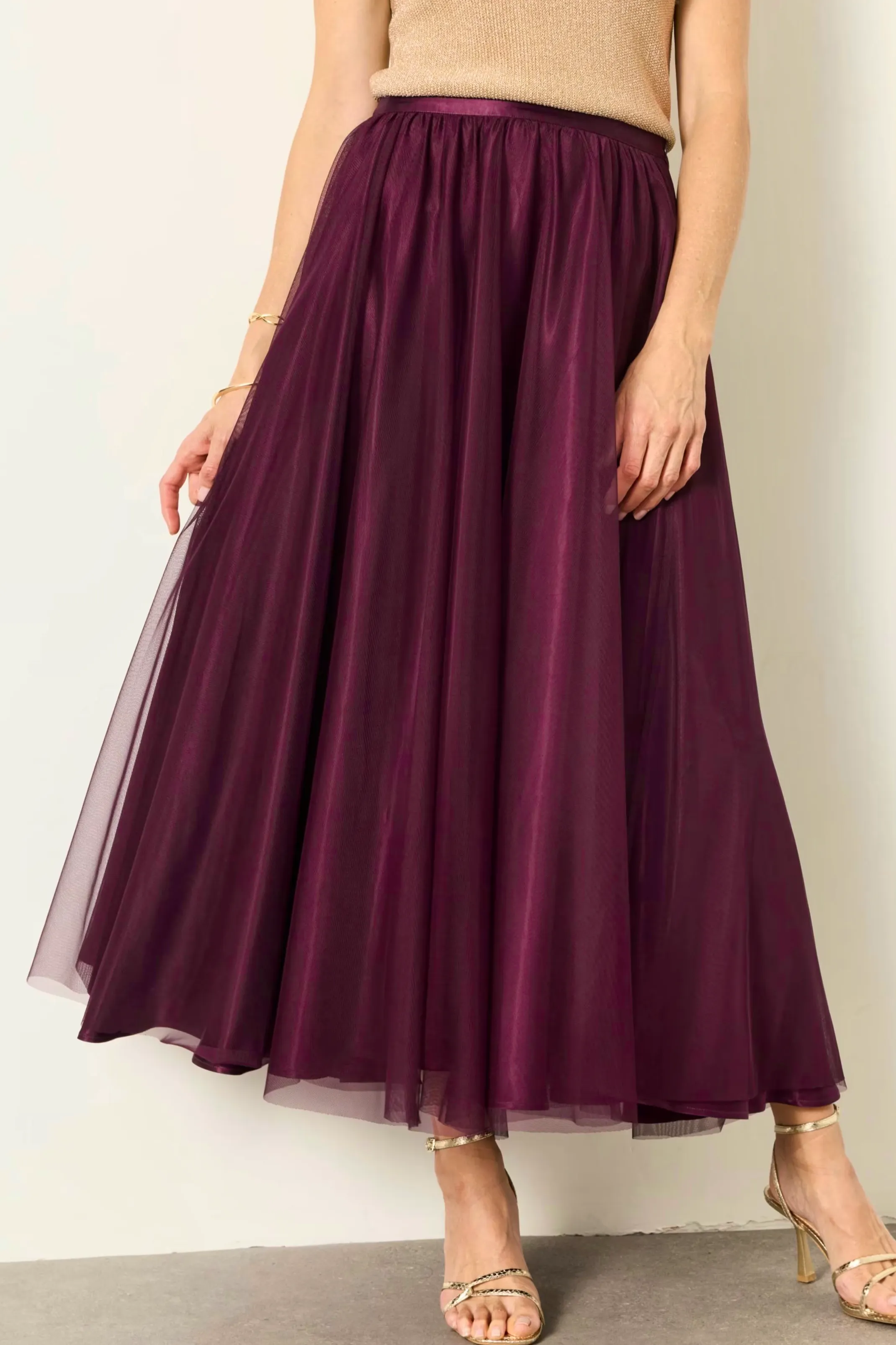 M&S Tulle Pleated Midi Skirt, £89