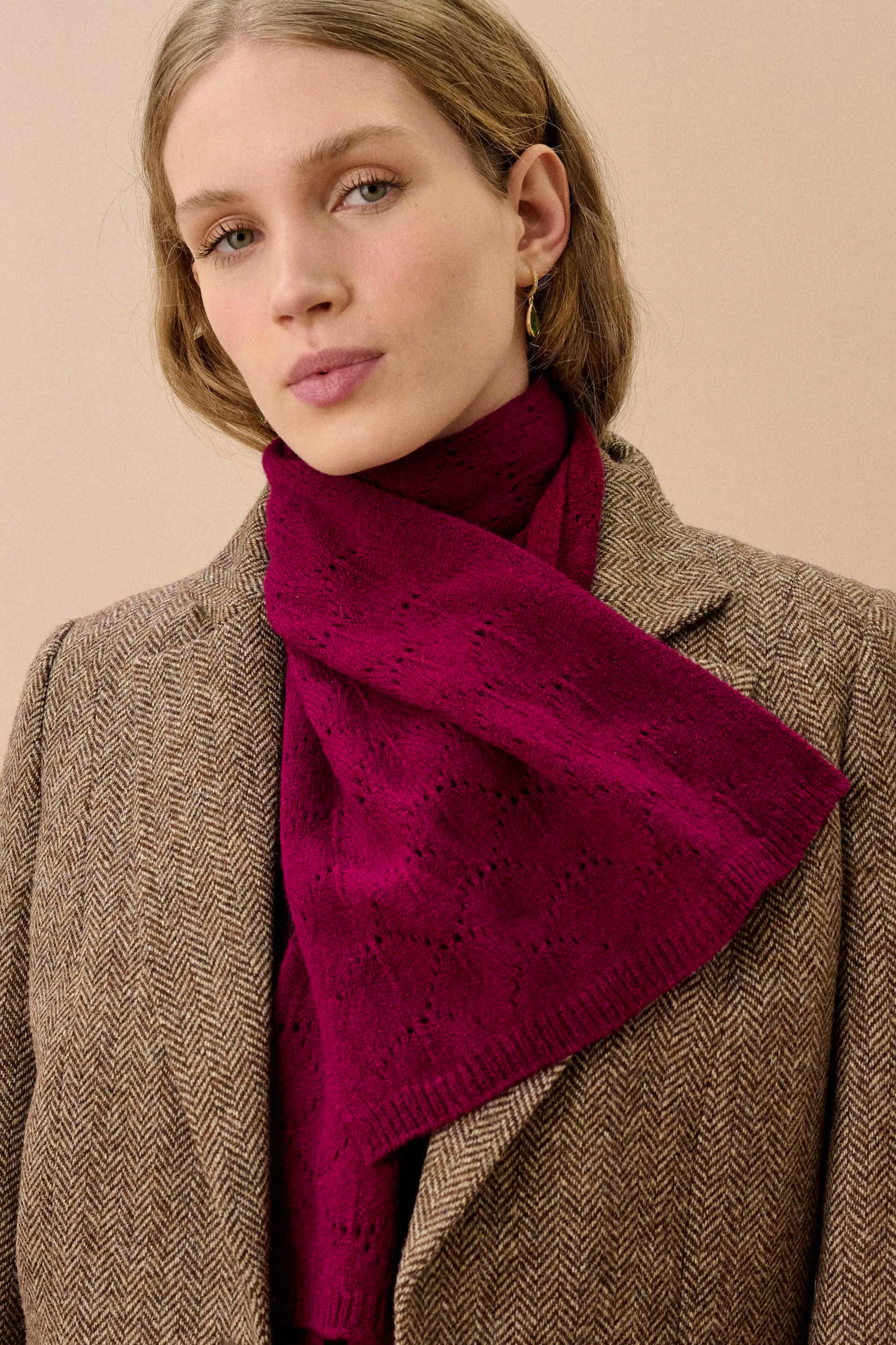 Brora Cashmere Pointelle Scarf, £129