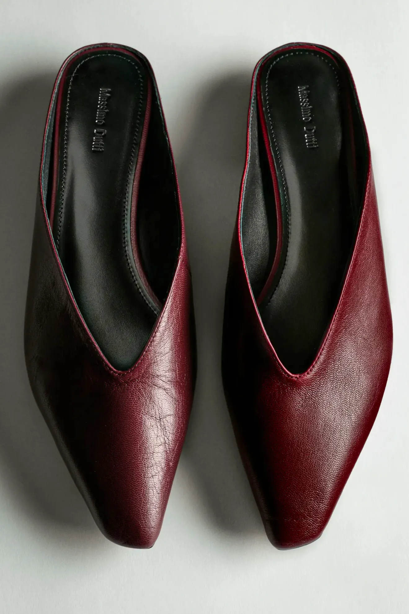 Massimo Dutti Soft Leather Mules, £120