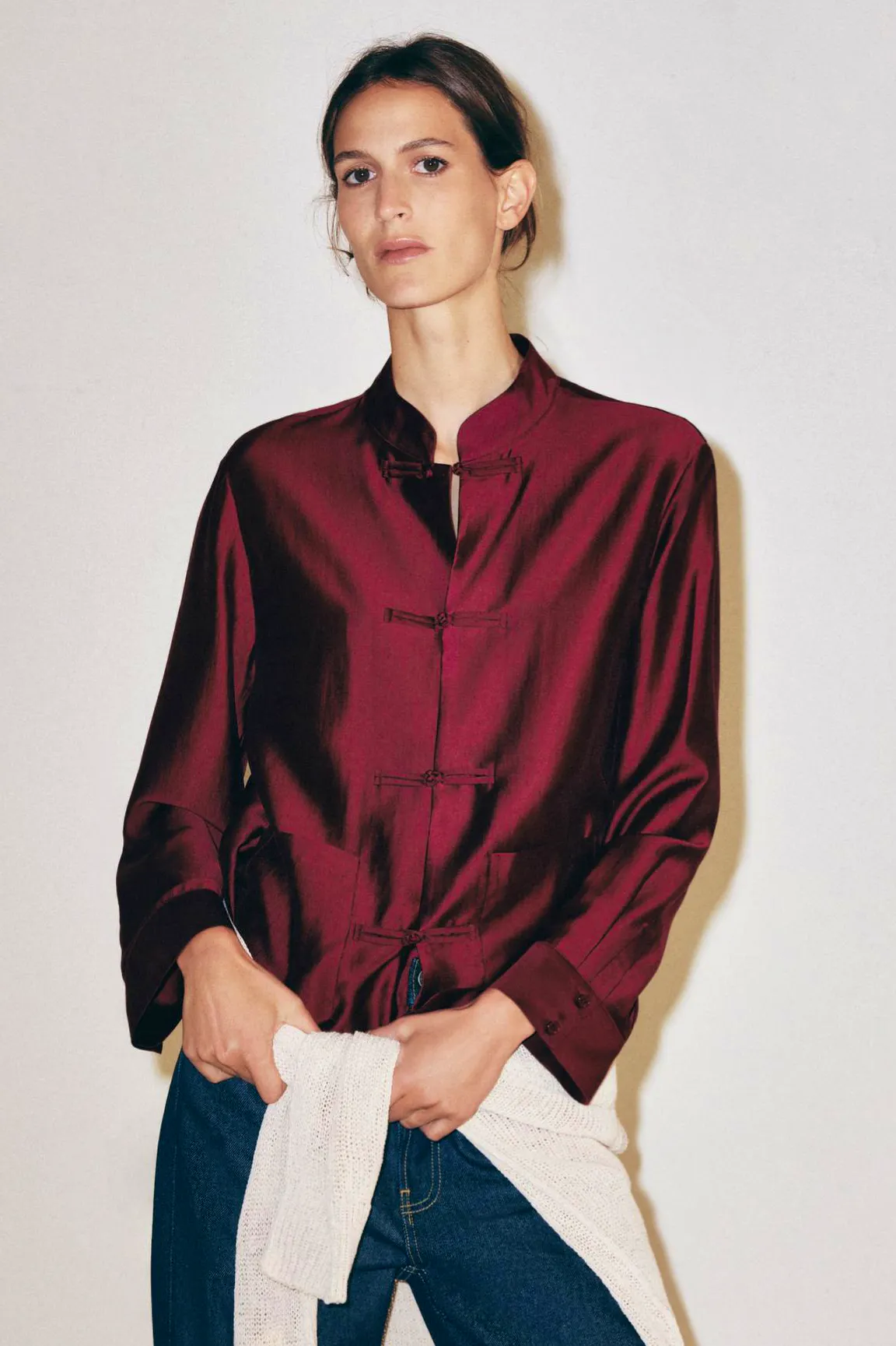 Zara ZW Collection Shirt With Frog Fastening, £29.99