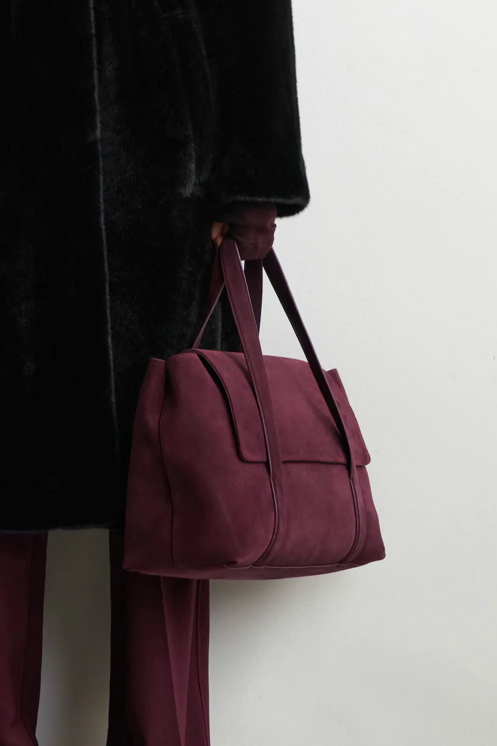 Cos Easel Tote Bag - Split Suede, £150