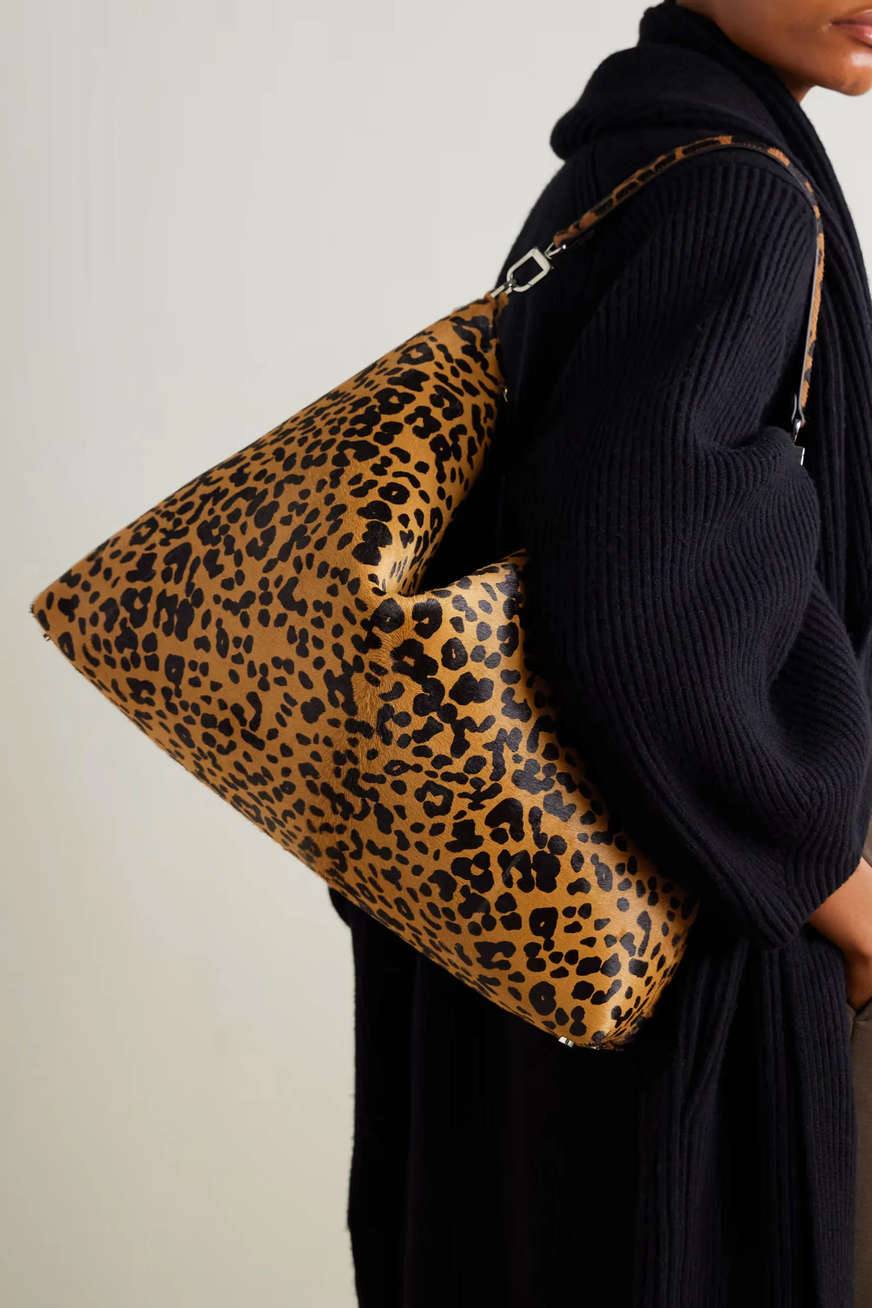 Toteme Bevel Large Leopard-Print Cow Hair Tote, £1,990