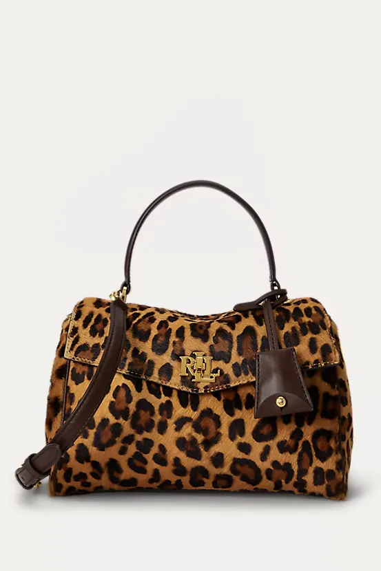 Ralph Lauren Print Haircalf Small Farrah Soft Satchel, £395
