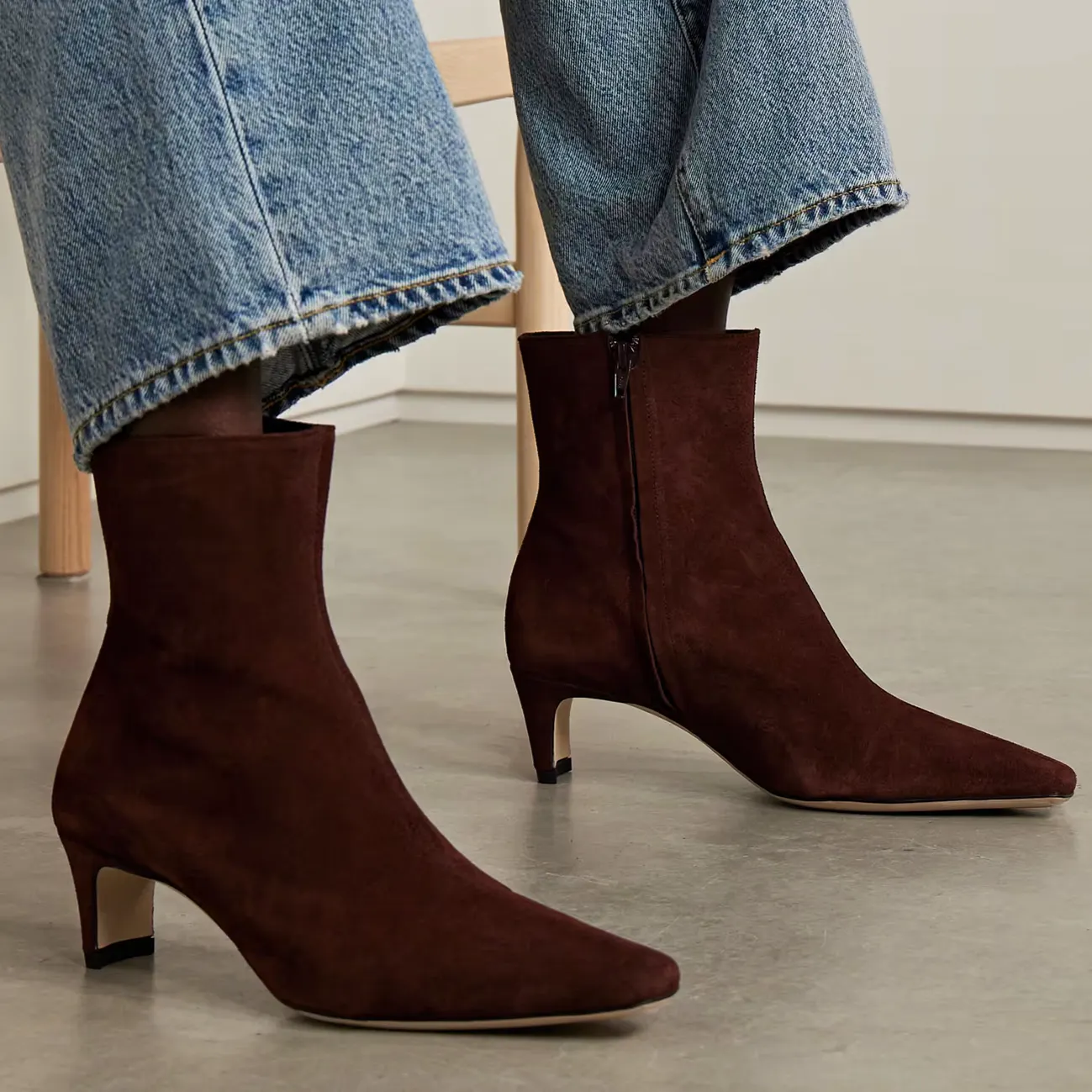 Staud Wally Suede Ankle Boots, £380