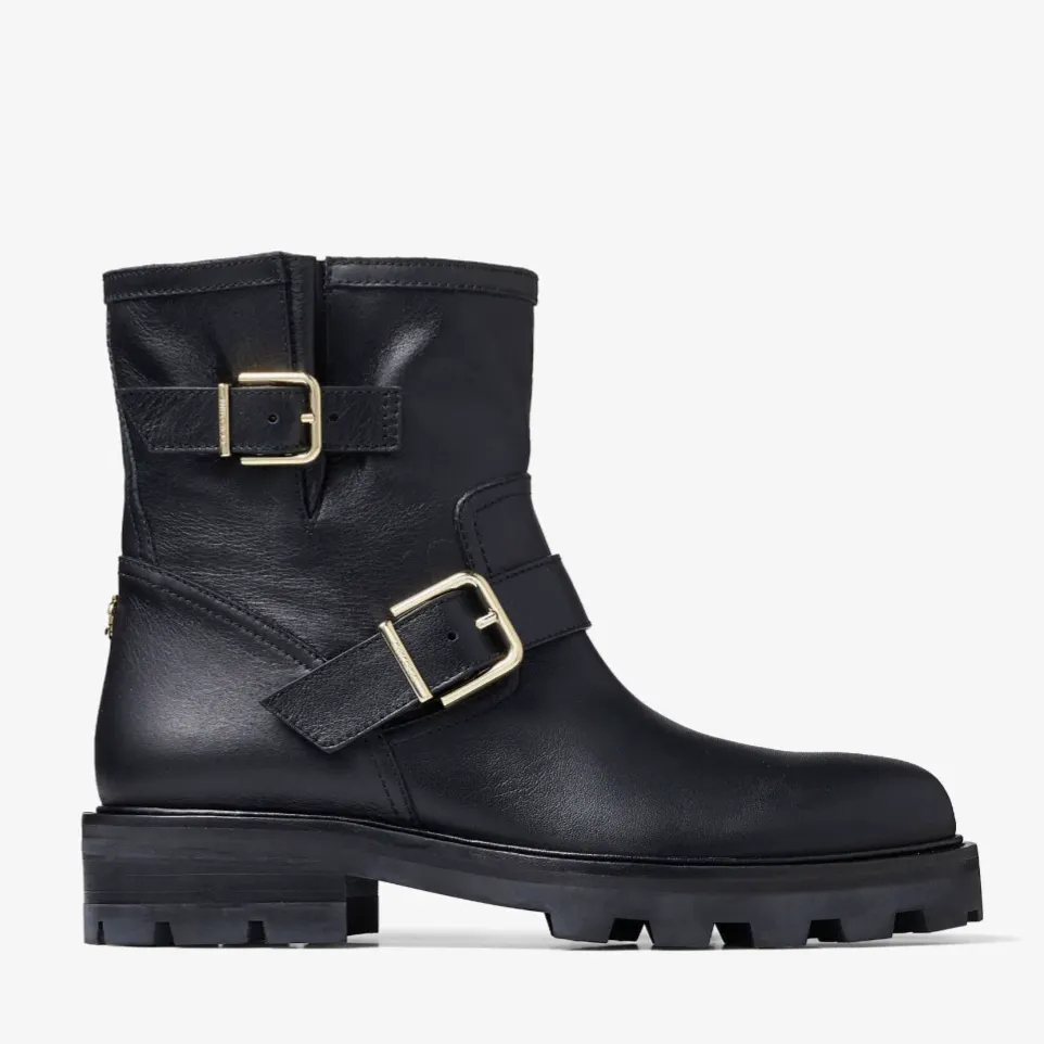 Jimmy Choo Youth II, Leather Biker Boots, £850
