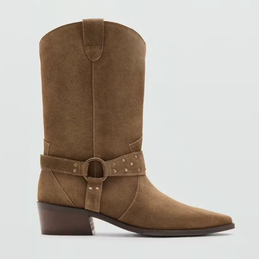 Mango Suede Leather Boots, £99.99