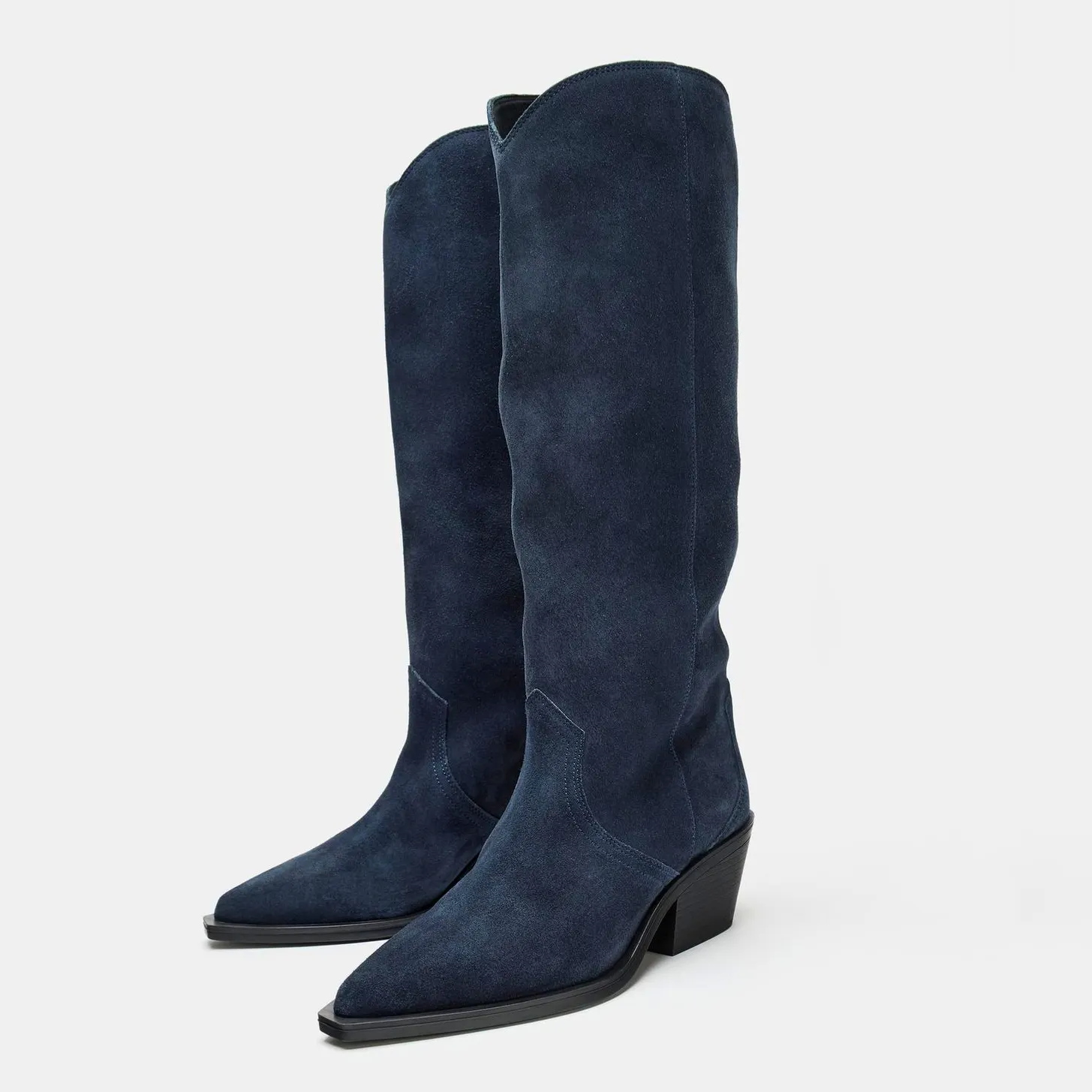 Zara Split Suede Cowboy Boots, £119
