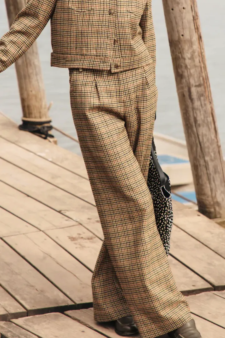 Brora Houndstooth Wool Trousers, £269