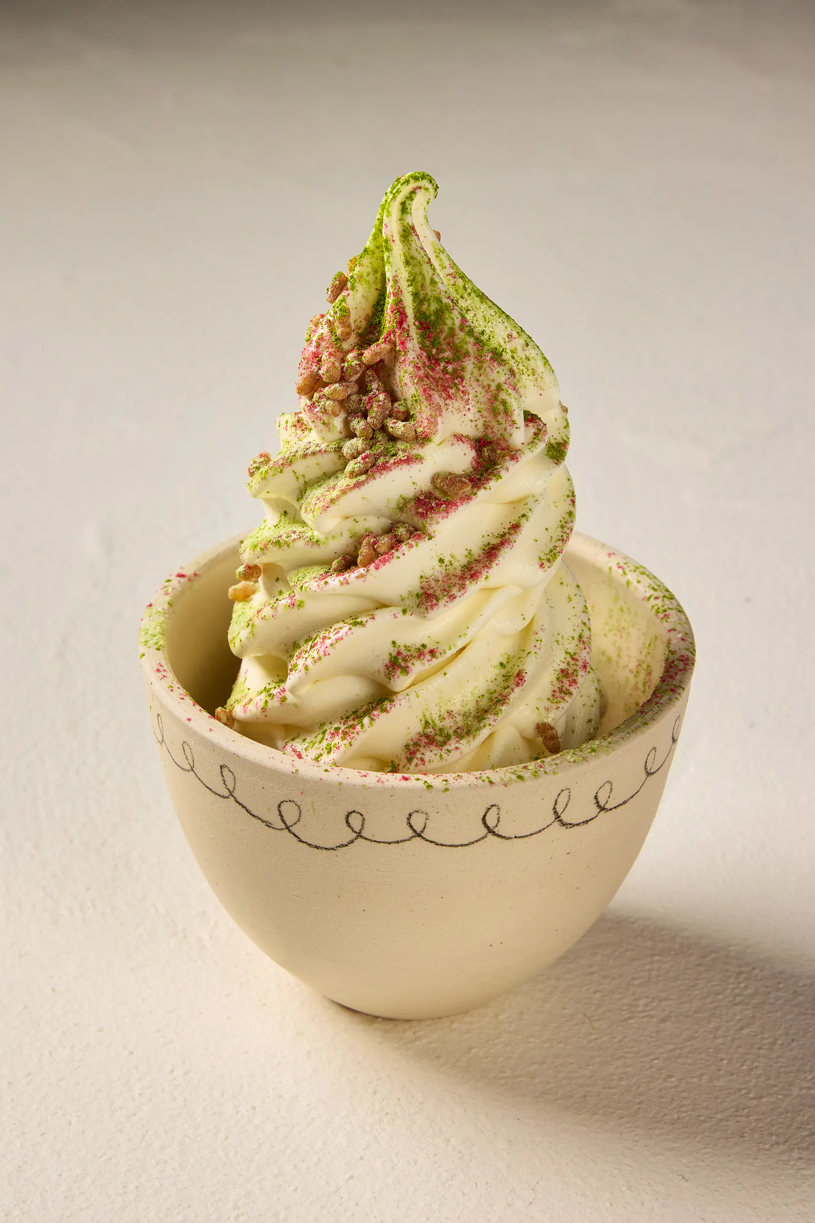 Jasmine Rice Soft Serve, Wasabi & Cherry
