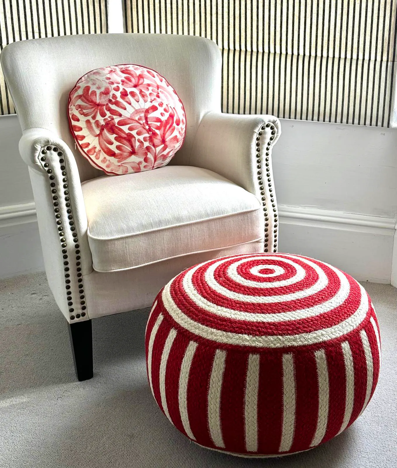 Braided Rug Co Pouffe