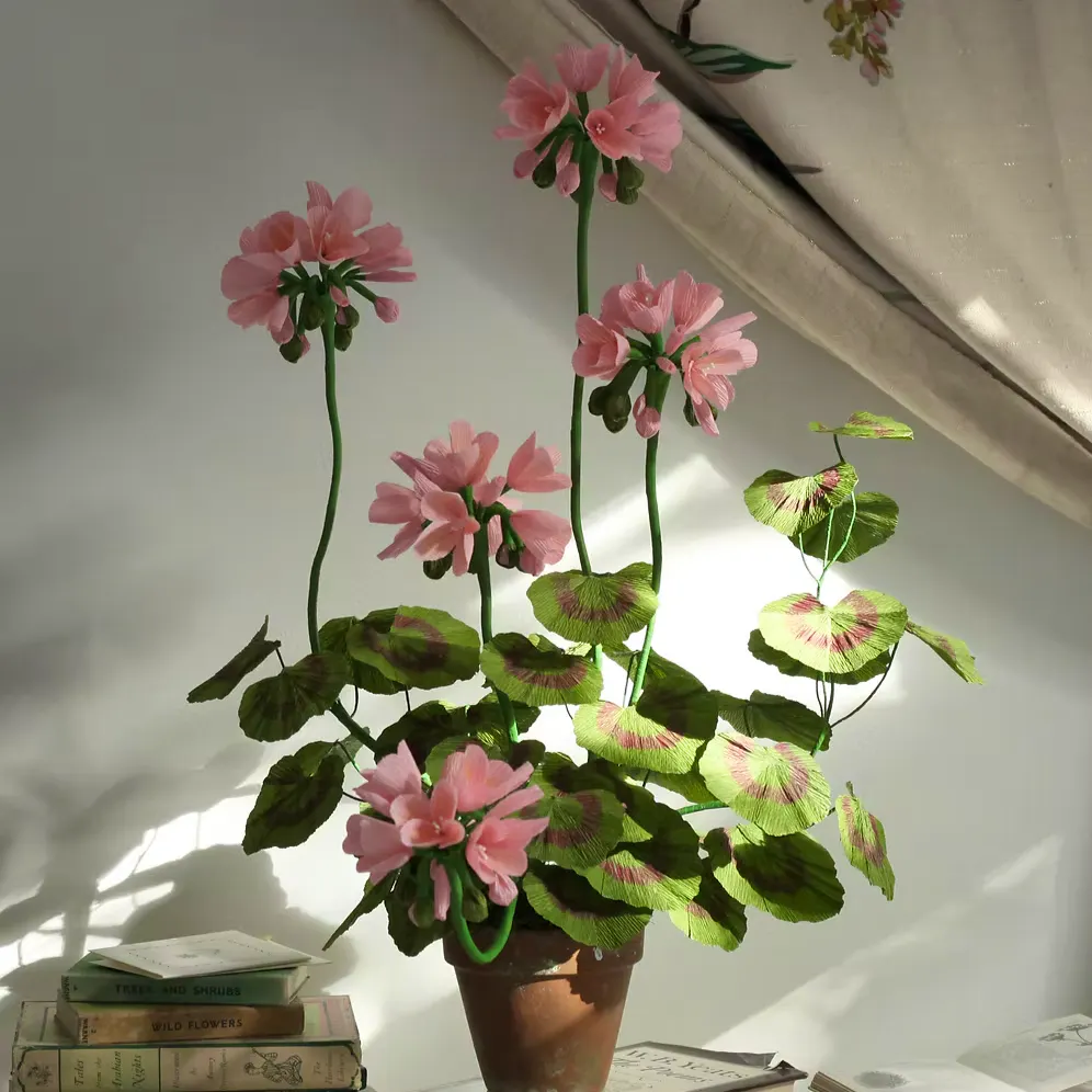 Blooms by Beam Large Pink Paper Geranium, £585