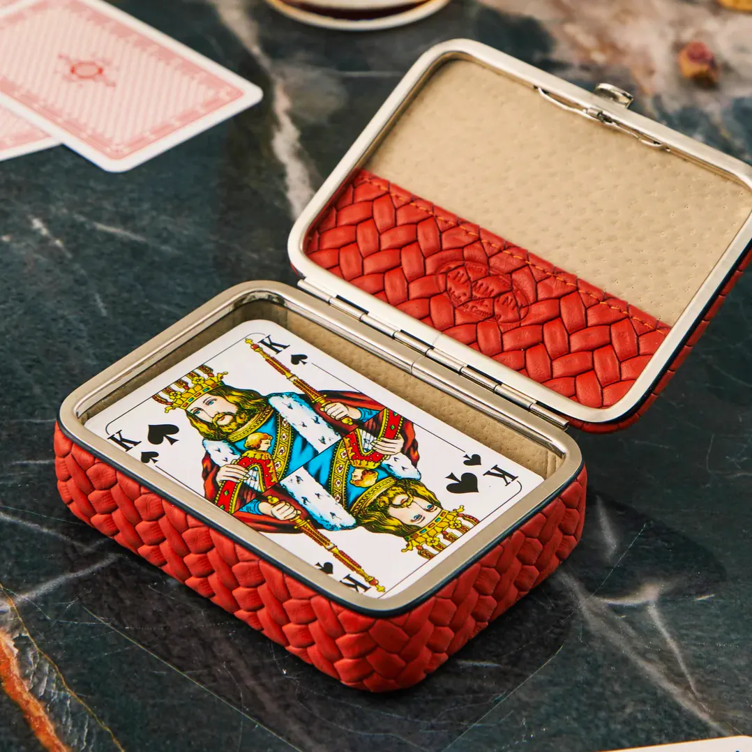 F. Hammann Leather Playing Cards Set, £158