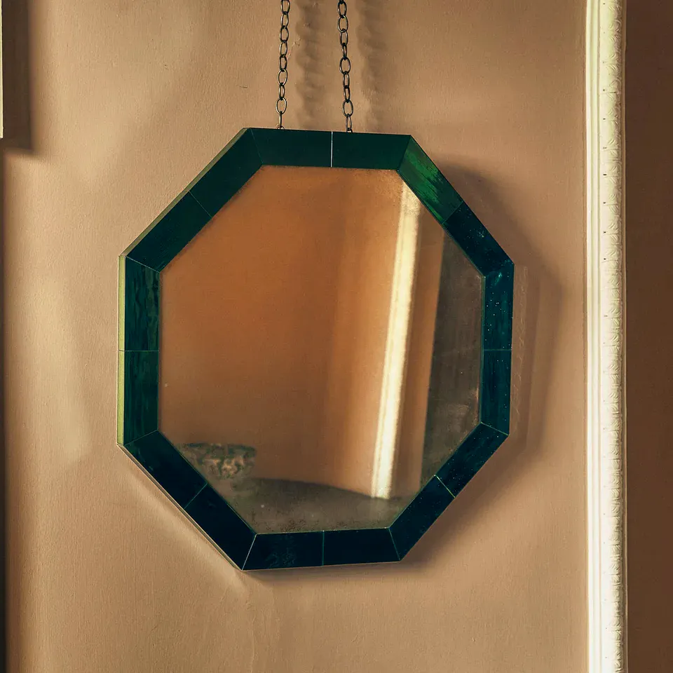Rupert Bevan The Octavia Mirror: Hand-Blown Cathedral Glass, From £4100