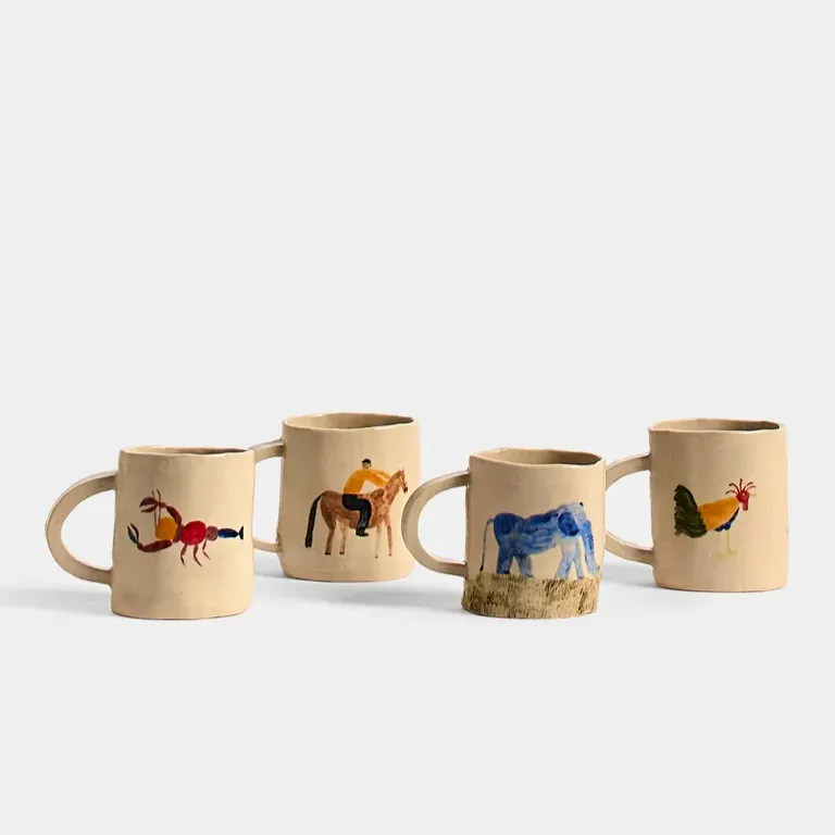 Liz Rowland Cockerel Hand-Painted Ceramic Collection, £116