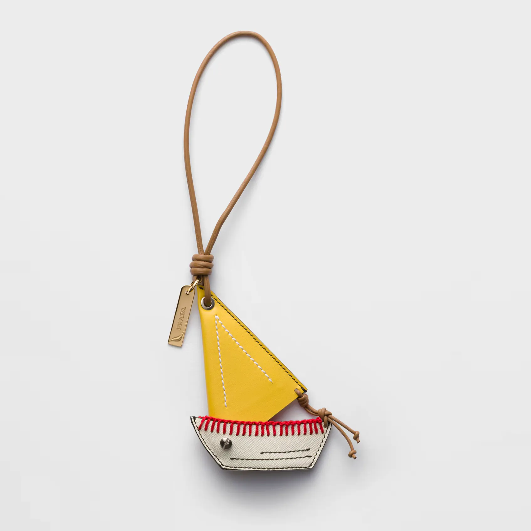 Prada Leather Key Ring Pendant, £440