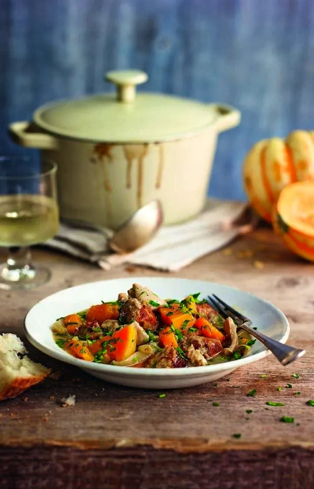 Chicken, Sausage And Squash Stew