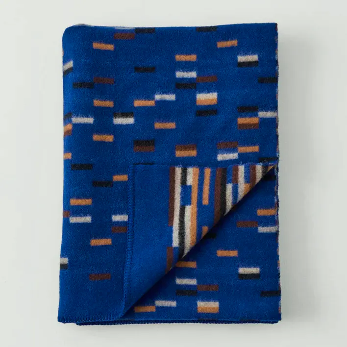 Toast Dashed Wool Blanket, £149